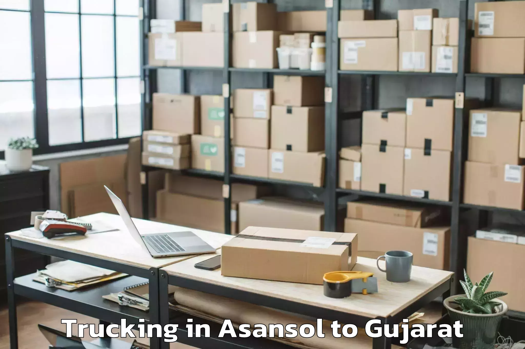 Book Asansol to Deendayal Port Trust Trucking